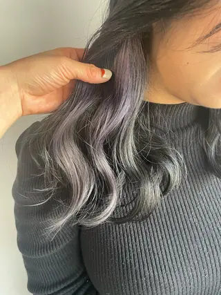 ロング カラー ヘアアレンジ 透明感カラー/推しカ ラー☁️JURAのヘアスタイル