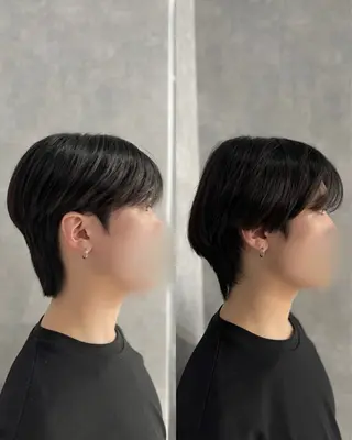 ショート パーマ メンズ 韓国メンズヘア/ ダウンパーマ/歩夢のヘアスタイル