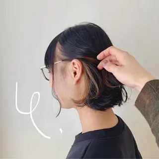 ショート カラー fiio brow 大阪西梅田北新地店所属・イノウエ ミキのマツエク・マツパデザイン