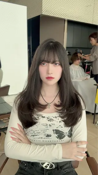 ミディアム カラー ヘアアレンジ 顔周り&ミディアム 特化/池袋/kokiのヘアスタイル