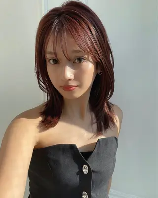 ミディアム チダアキフミ Ash大森のヘアスタイル