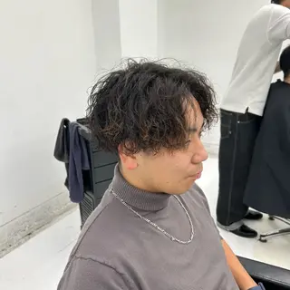 ショート パーマ メンズ 【メンズパーマ特化】 🍏網中勇喜のヘアスタイル