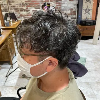 ショート パーマ メンズ OAK中目黒 Kazukiのヘアスタイル