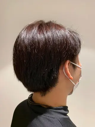 ショート カラー メンズ 野口 虎生 カットモデル募集中のヘアスタイル