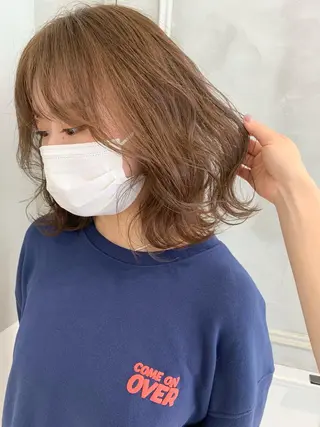 ミディアム カラー minami🪷 暖色カラーのヘアスタイル