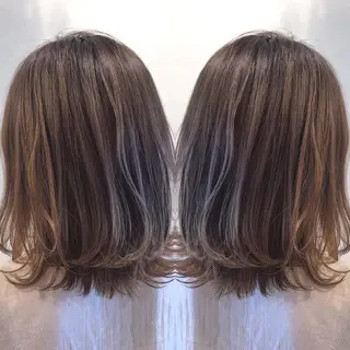 ミディアム 透明感カラー・ 髪質改善🩵イケダのヘアスタイル