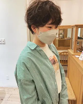 ショート パーマ ショート/ボブ /パーマ🌿柏原良亮のヘアスタイル