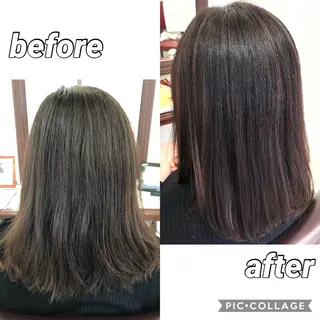 ミディアム カラー 🫧髪質改善×艶髪 🫧根本泰成🫧のヘアスタイル