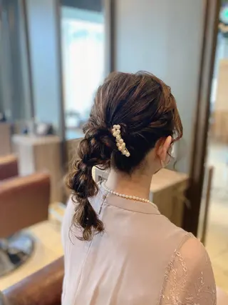 ヘアアレンジ LOANA カラー &縮毛モデル募集のヘアスタイル