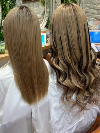 ロング エクステ/ハイライト エクステ/ギャルのヘアスタイル