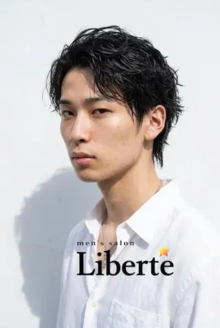 ショート パーマ メンズ 心斎橋メンズサロン リベルテグリットのヘアスタイル