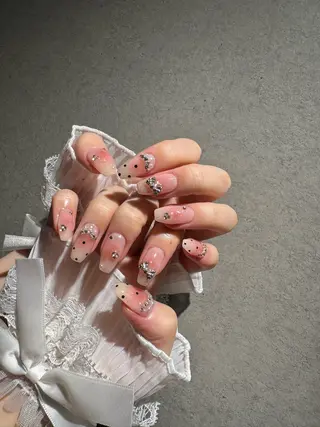 ネイル I-nailロング /ワンホン/キラキラのネイルデザイン