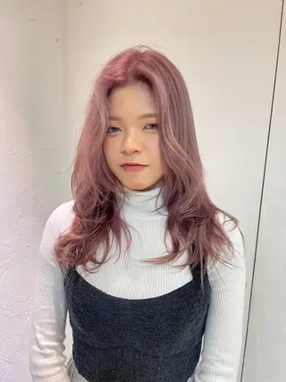 ロング カラー ケアパーマ/ケアブリ ーチdaisukeのヘアスタイル