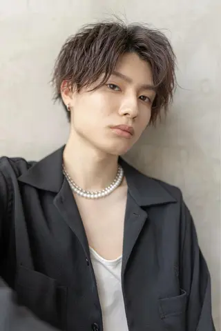 カラー パーマ メンズ SNSで大バズり‼️ 欧米風ヘア大ヒット中のヘアスタイル