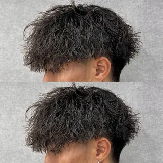 ショート カラー パーマ メンズ 【メンズサロン】 BLUCK 横浜のヘアスタイル