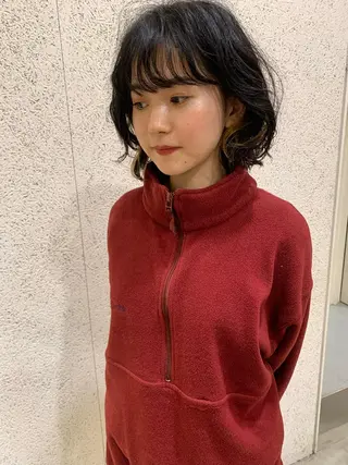 ミディアム カラー パーマ 【takk】 ナカヤママサヨシのヘアスタイル