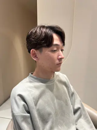 パーマ メンズ MIKA/ボブ/ レイヤー/メンズのヘアスタイル