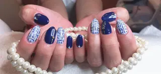 セミロング ネイル 長さ出し専門 nynaのネイルデザイン