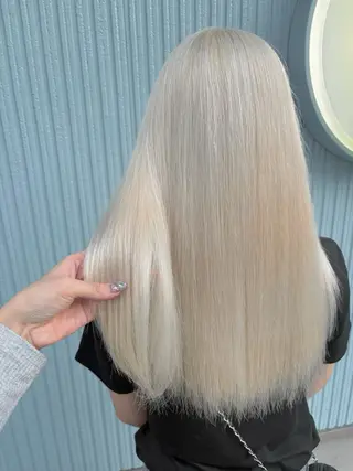 ロング カラー 🩶西 雪乃/透明感 くすみカラー🫧のヘアスタイル