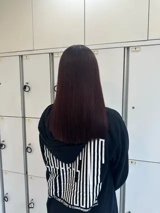 ロング カラー パーマ 髪質改善AUSTIN登戸所属・ICHIKA/暖色 カラー / Wカラーのヘアスタイル