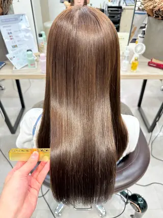 ロング 地毛風縮毛矯正 / ショート/ボブ/平山のヘアスタイル