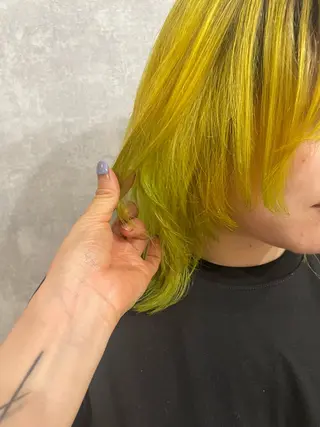 セミロング カラー ヘアアレンジ 透明感カラー/推しカ ラー☁️JURAのヘアスタイル