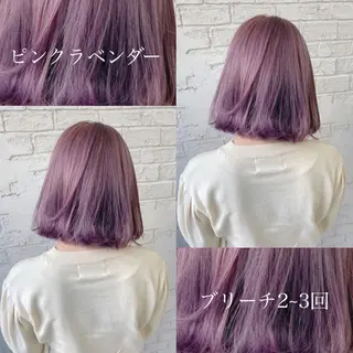 ミディアム カラー オリーブ/アッシュ やわらか透明感カラーのヘアスタイル