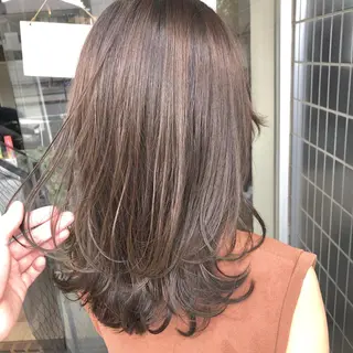 セミロング カラー ✂️新店舗準備中 fan.✂️木谷宏夢のヘアスタイル