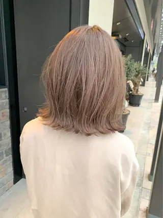 ミディアム 河崎 ブルーナちえみのヘアスタイル