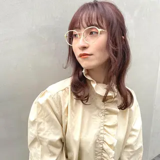 ミディアム 🪭risa 暖色/レイヤー🪭のヘアスタイル