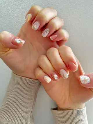 ネイル 甲府市徳行 🧸prunelleのネイルデザイン
