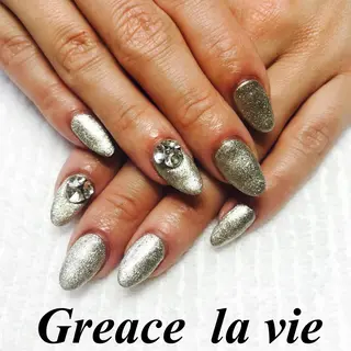 セミロング カラー パーマ ヘアアレンジ キッズ ネイル マツエク・マツパ Greace la vie所属・Greace  la vieのネイルデザイン