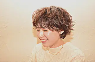 ショート パーマ Sol所属・Sol. Sakihoのヘアスタイル