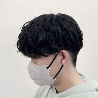 パーマ メンズ aura所属・カラー/メンズパーマ 岩角昂音のヘアスタイル