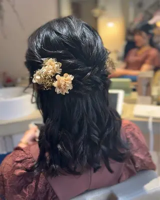 セミロング ヘアアレンジ 髪質改善/美髪/矯正 専門【西梅田】ぺーのヘアスタイル