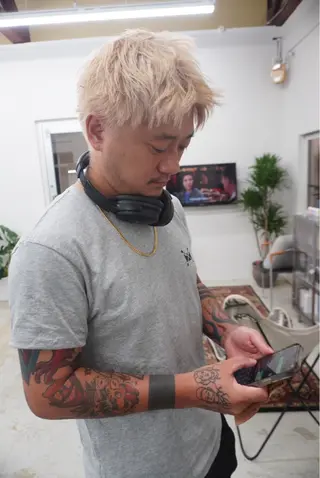 ショート メンズ BOW【ボウ】所属・メンズパーマ/本町/ 心斎橋/Takumiのヘアスタイル