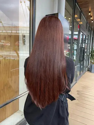 ロング カラー FERIA桃山台🍑 𝕄𝕖𝕘𝕦のヘアスタイル