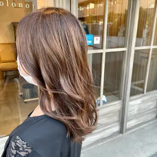 セミロング カラー 【脱白髪染め】【髪質 改善】仲井槙一のヘアスタイル