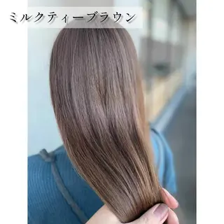 セミロング カラー 曲がるレイヤーカット モテカラー/SYUNのヘアスタイル