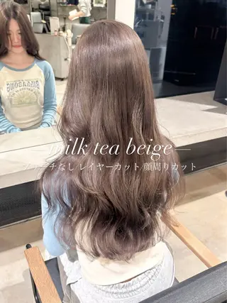 ミディアム yui/ラベンダー/ ピンク/ワインレッドのヘアスタイル