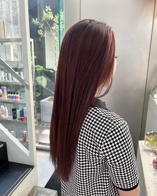 ロング カラー インナーカラー/天神 ブリーチ/吉田のヘアスタイル