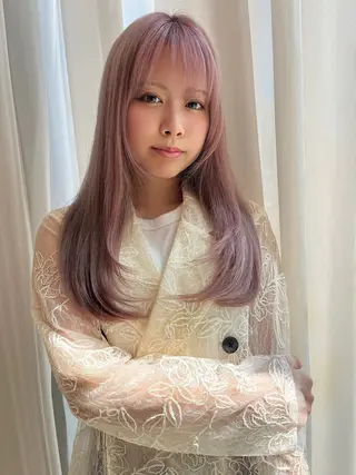 ロング 林 和香菜のヘアスタイル