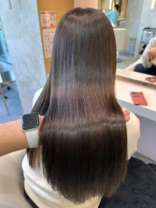 ロング カラー 店長/mao/ 前髪/顔周りカットのヘアスタイル