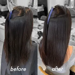 ロング 💙mai🫧 縮毛矯正・ハイライトのヘアスタイル