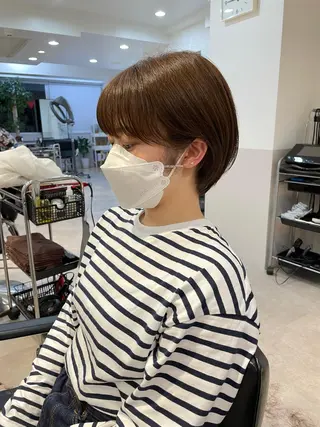 ショート 木下英治/ウルフ /レイヤー/銀座のヘアスタイル