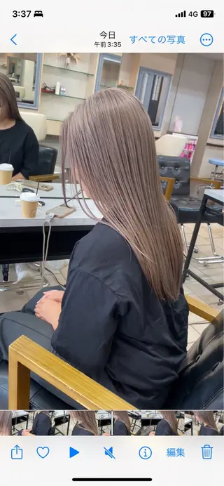 ロング カラー ✨原宿ハイトーン ブリーチ職人菊池のヘアスタイル