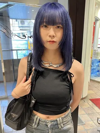 セミロング カラー 🧚🏻momo 🧚🏻【下北沢】のヘアスタイル