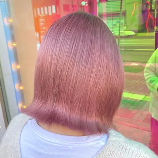 ショート カラー レイヤーカット/ 透明感カラー/みずほのヘアスタイル
