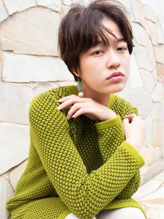 ショート カラー gite カワムラナオキのヘアスタイル