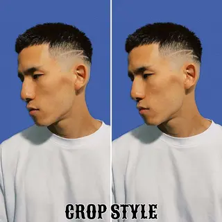 ショート カラー パーマ メンズ &CREW スタッフのヘアスタイル